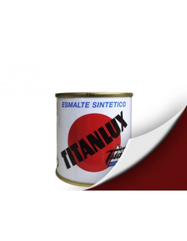 Titanlux Esmalte Sintético Rojo Burdeos Brillante 375ML