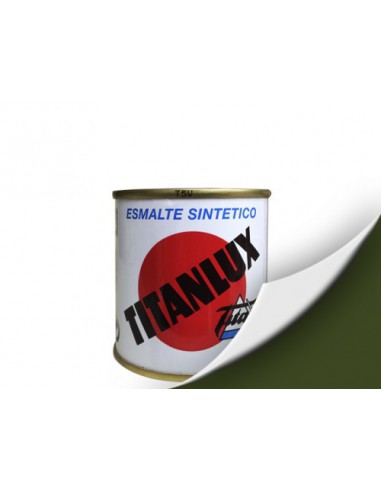 Titanlux Esmalte Sintético Verde Caqui Brillante 375ML