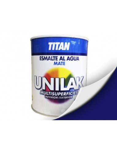 Titan Unilak Esmalte Mate Azul Marino 750ML