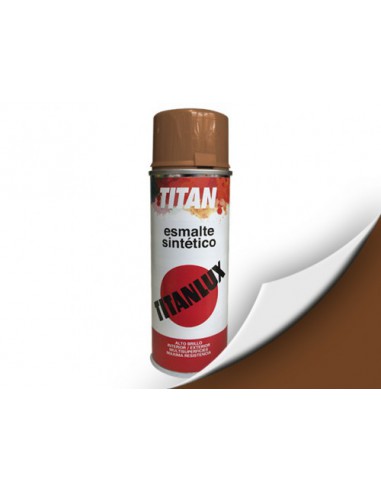 Titan Spray Esmalte Sintético Brillante Pardo 200ML