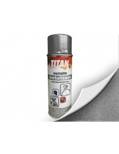 Titan Spray Esmalte Metalizado Plata 200ML