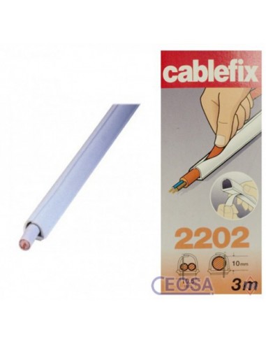 Cablefix Adhesivo Blanco 8 X 7mm